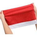 Sada 6 ks potahů na židle SANTA červená