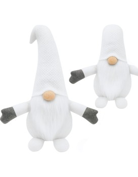 Vánoční skřítek ELF 045 - 35 cm bílý 