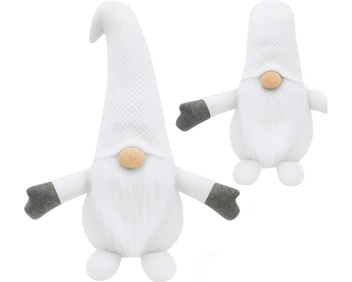 Vánoční skřítek ELF 045 - 35 cm bílý 