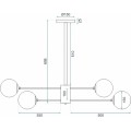 Stropní kovové svítidlo Industrial 6 APP262-6C černé