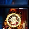 LED světelná ozdoba na okno JINGLE BELLS II kruhová bílá