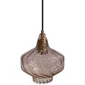 Závěsná lampa La Belle VIII růžová