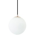 Závěsná lampa La Belle XXXVI zlatá/bílá