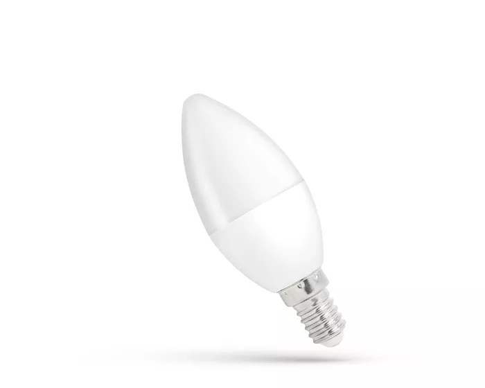 LED žárovka SVÍČKA E-14 230V 8W CW WOJ+14222 studená bílá
