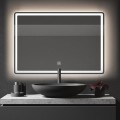 Dotykové zrcadlo s LED osvětlením COLOR 80x60 cm