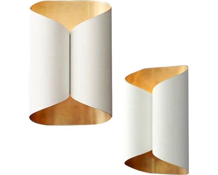 Nástěnná lampa KINKIET STYLE IV bílá/zlatá