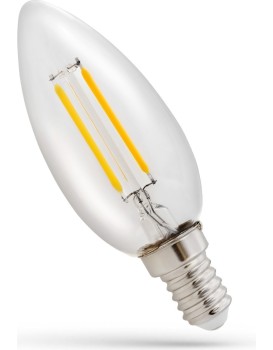 LED žárovka svíčka E27 230V 1W E14 neutrální bílá