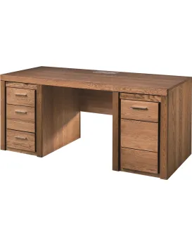 Psací stůl s nabíjecí stanicí Velvet II 37 177 cm z masivu dub Rustikal