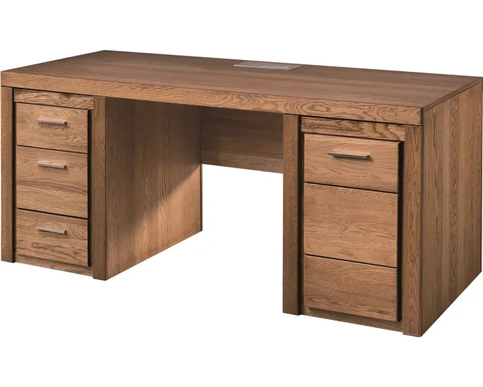 Psací stůl s nabíjecí stanicí Velvet II 37 177 cm z masivu dub Rustikal