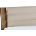 Dvoulůžková postel Velvet II 74 140x200 z masivu s LED osvětlením a roštem dub Rustikal/béžová