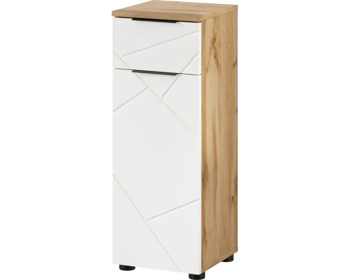 Koupelnová skříňka Mazi 45 30 cm dub Wotan/bílá