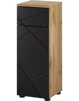 Koupelnová skříňka Mazi 45 30 cm dub Wotan/černá
