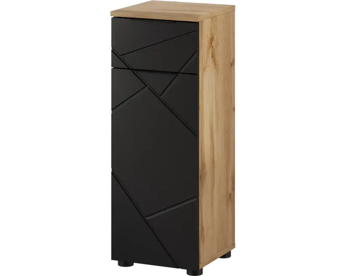 Koupelnová skříňka Mazi 45 30 cm dub Wotan/černá