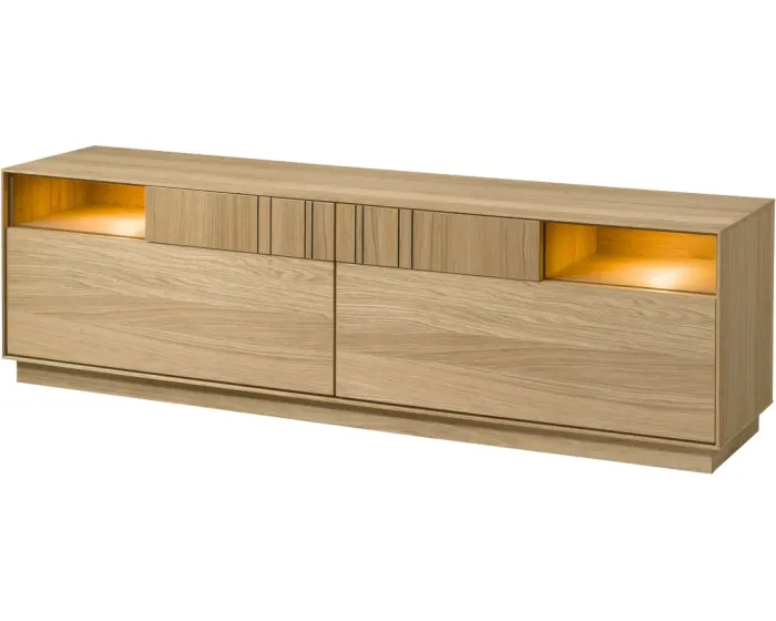 TV stolek s LED osvětlením Join 180 cm dub přírodní