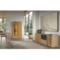 Vitrína s LED osvětlením Minura 15 90 cm z masivu dub přírodní