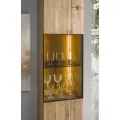 Vitrína s LED osvětlením Minura 10 45 cm z masivu dub přírodní