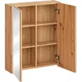Závěsná koupelnová skříňka se zrcadlem Sintra 840 60 cm dub Artisan