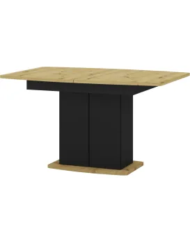 Jídelní rozkládací stůl Mons 140/210 cm dub Artisan/černý
