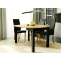 Jídelní rozkládací stůl Luni 110/160 cm dub Artisan/černý