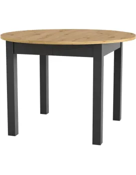 Jídelní rozkládací stůl Luni 110/160 cm dub Artisan/černý