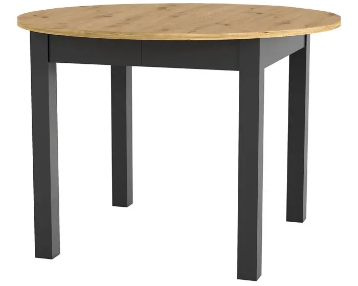 Jídelní rozkládací stůl Luni 110/160 cm dub Artisan/černý