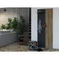 Předsíňový věšák Wenis 01 72 cm černý/dub Karlstad
