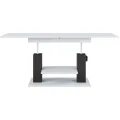 Výškově nastavitelný rozkládací konferenční stolek Moduvo 120/170 cm mramor/černý