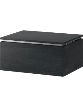 Závěsná skříňka pod umyvadlo Letto 03 60 cm černý beton