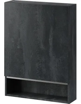 Závěsná koupelnová skříňka Letto 04 60 cm černý beton