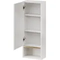 Závěsná koupelnová skříňka Letto 05 30 cm bílý mramor/zlatá