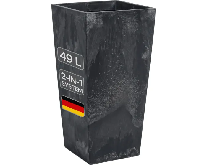 Květináč s vkladem Concreto 49 L antracit