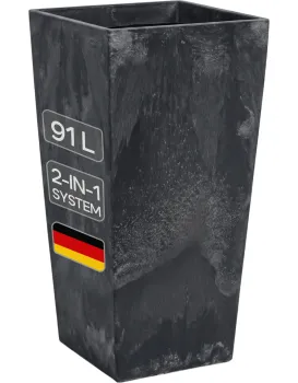 Květináč s vkladem Concreto 91 L antracitový