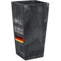 Květináč s vkladem Concreto 91 L antracitový