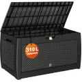 Zahradní úložný box Matubo I 310 L antracitový