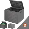 Zahradní úložný box Lilla 190 L šedý