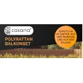 Sada zahradního nábytku pro 2 osoby Seaf polyratan šedá II