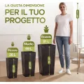 Květináč s vkladem Concreto 49 L antracit