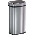 Odpadkový koš se senzorem Riley 58 L stříbrný