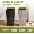 Květináč s vkladem Concreto 91 L antracitový