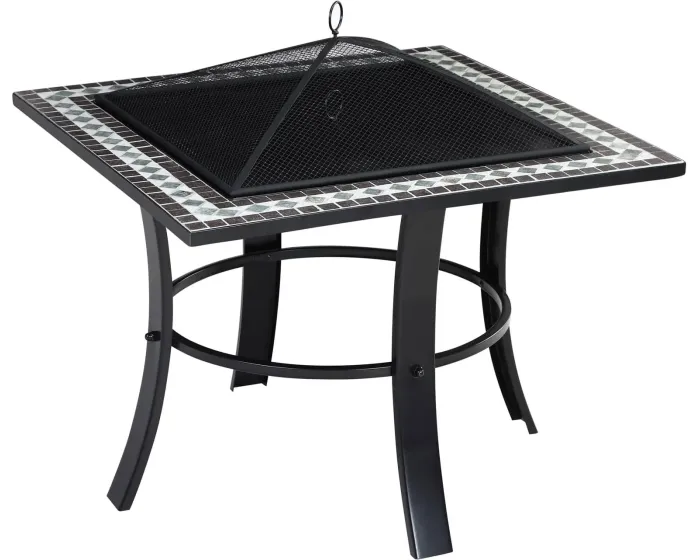 Zahradní ohniště Mosai 76 cm černé