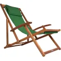 Zahradní polohovací křeslo Dune z masivu akácie/zelené