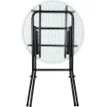 Cateringový skládací barový stůl STABLE 72 cm bílý
