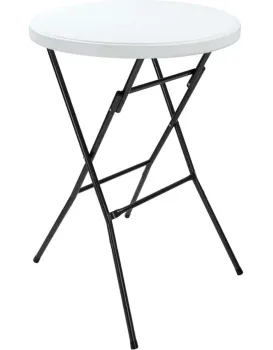 Cateringový skládací barový stůl STABLE 72 cm bílý