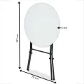 Cateringový skládací barový stůl STABLE 72 cm bílý