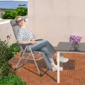 Sada 2 ks zahradních křesel Tracy šedá