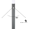 Venkovní osvětlení se senzorem pohybu Dahria 100 cm antracit