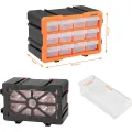 Organizér Damir s 12 přihrádkami černý/oranžový
