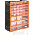 Organizér Damir s 39 přihrádkami černý/oranžový