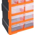 Organizér Damir s 39 přihrádkami černý/oranžový