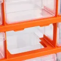 Organizér Damir s 18 přihrádkami černý/oranžový